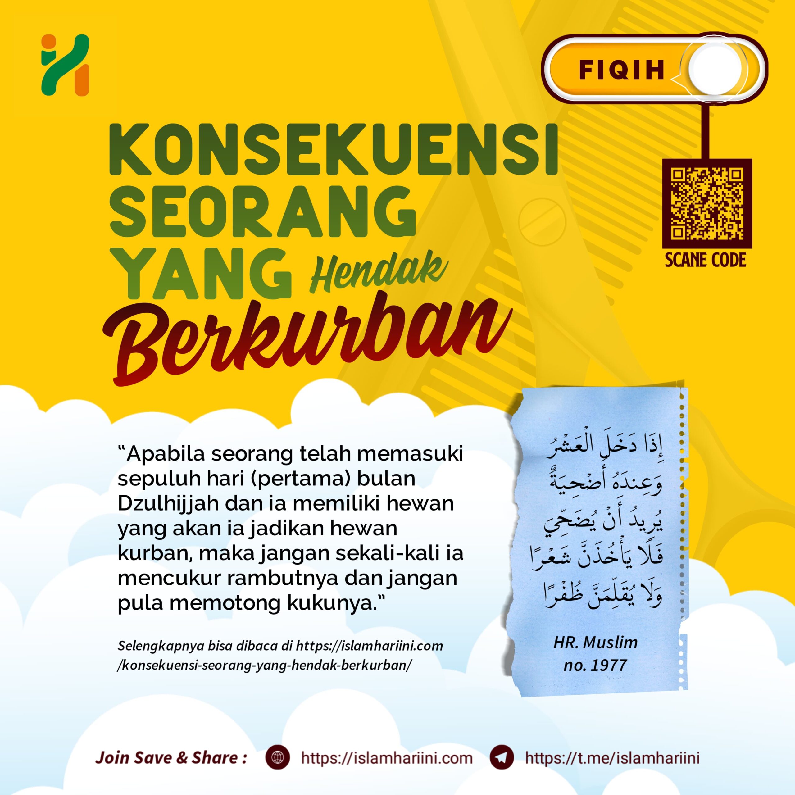 Konsekuensi Seorang yang Hendak Berkurban