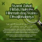 Syarat Zakat Fitrah, Hukum, Hikmah dan Waktu Diwajibkannya