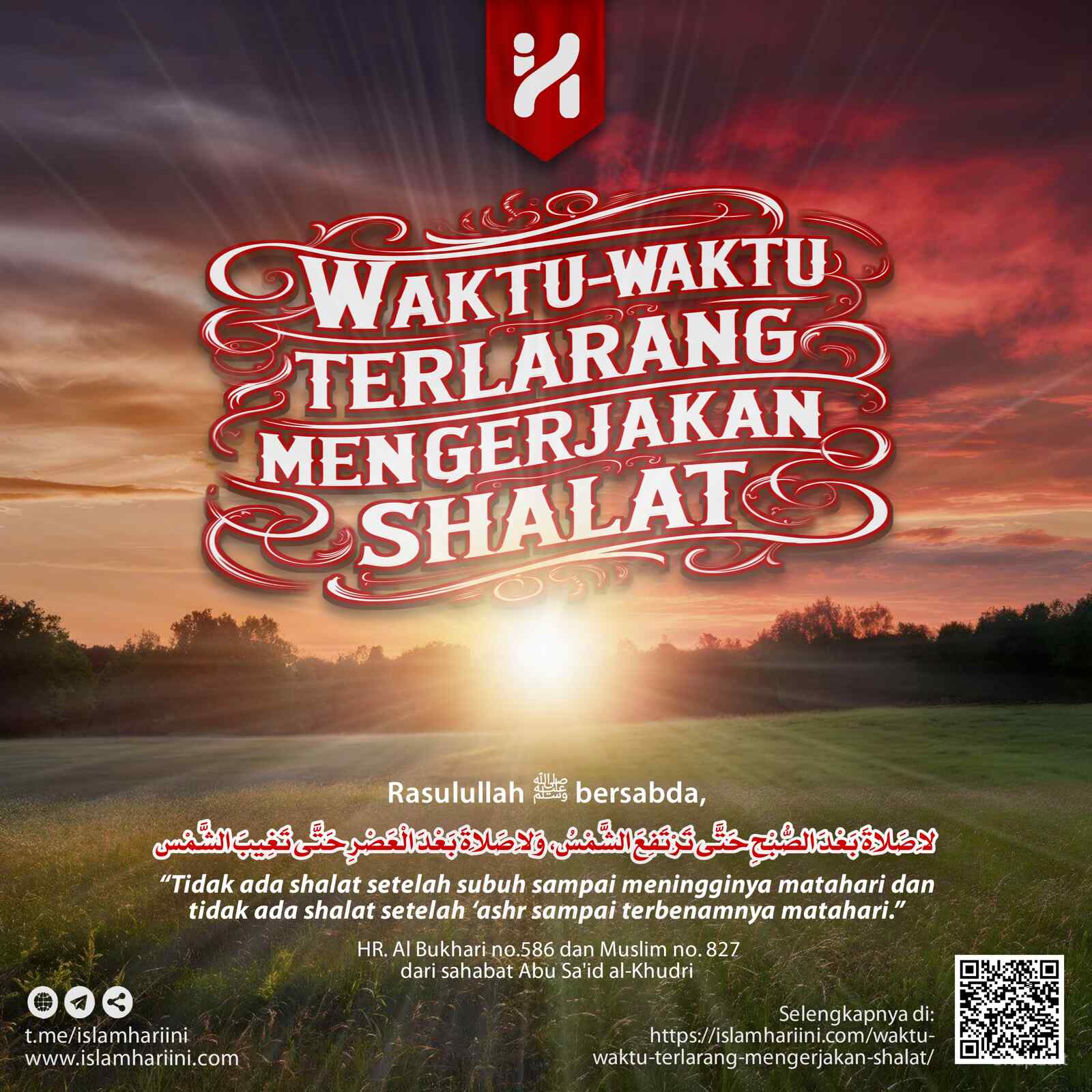 Waktu-waktu Terlarang Mengerjakan Shalat Waktu-waktu Terlarang Mengerjakan Shalat
