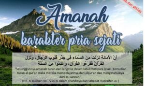 amanah karater pria sejati