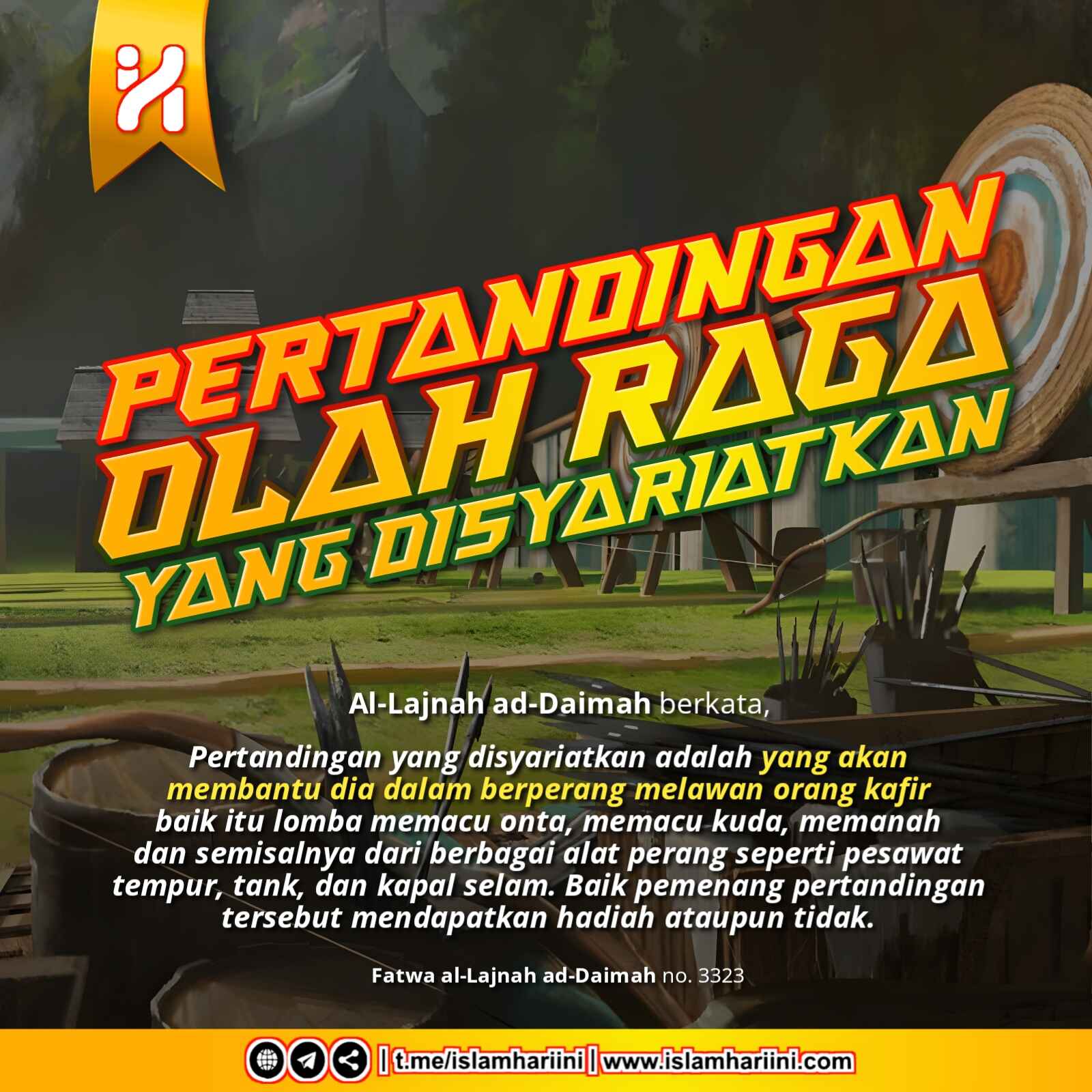 Pertandingan Olahraga yang Disyariatkan