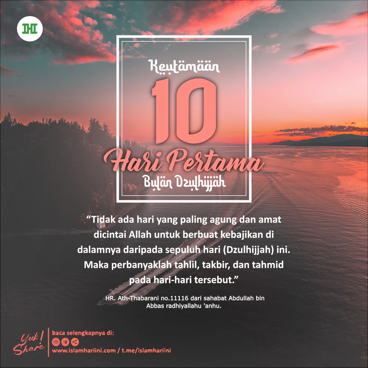 keutamaan 10 hari pertama dzulhijjah