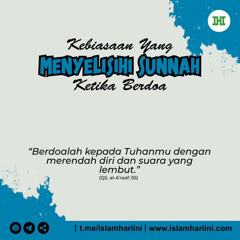 Kebiasaan yang Menyelisihi Sunnah ketika Berdoa