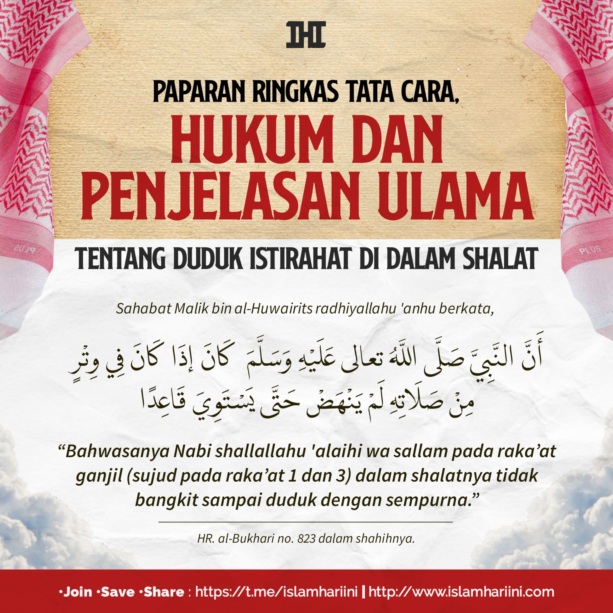 Paparan Ringkas Tata Cara, Hukum dan Penjelasan Ulama tentang Duduk Istirahat di Dalam Shalat