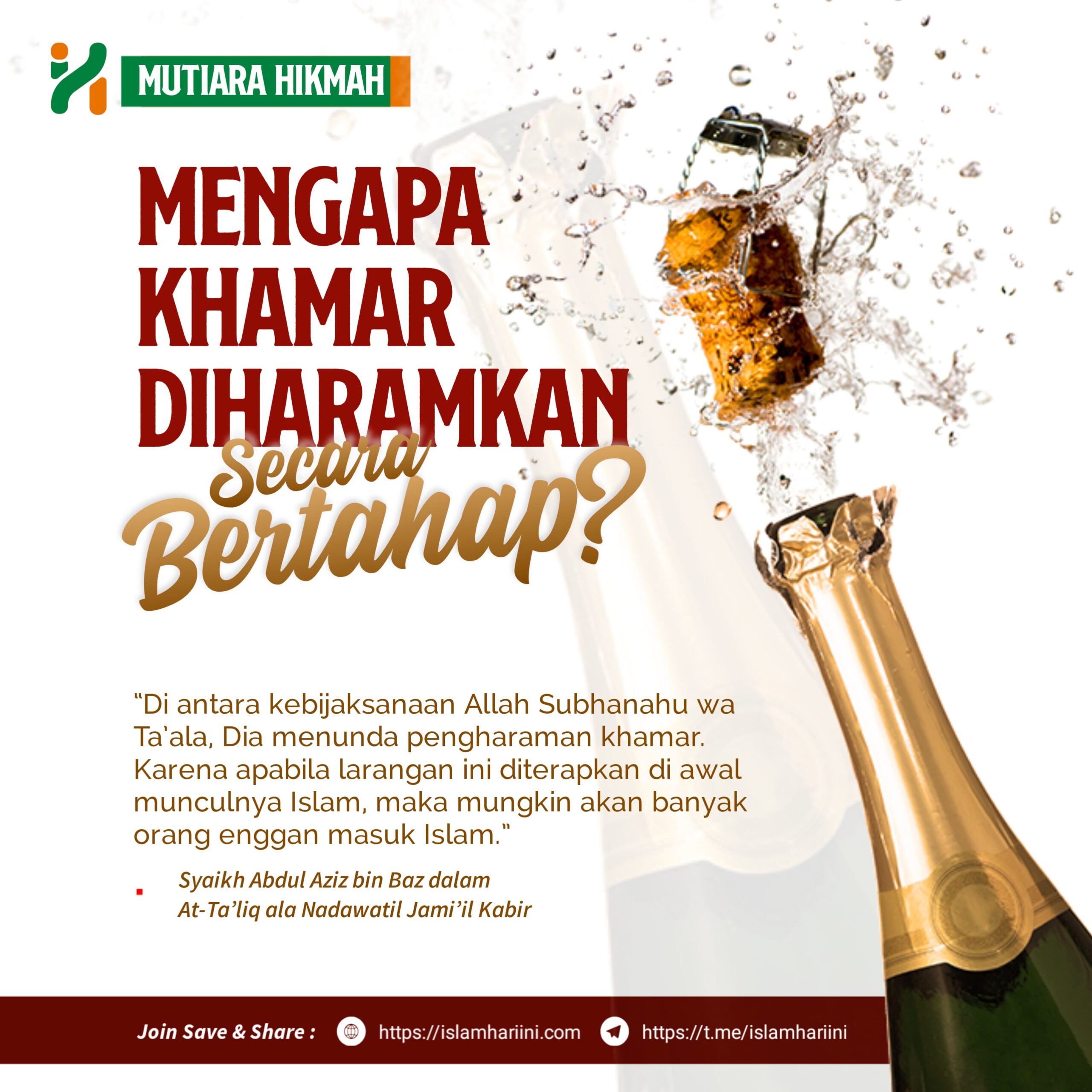 Mengapa Khamr Diharamkan Secara Bertahap?